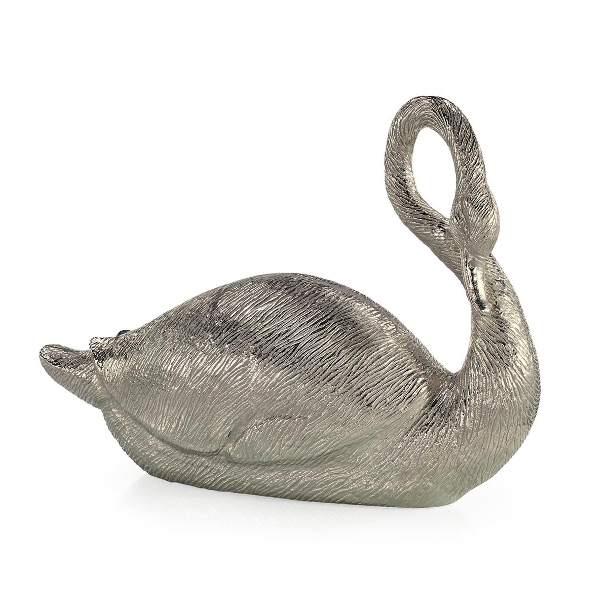 Swan Sculpture, Nickel by John Richard | Sutter & Vale