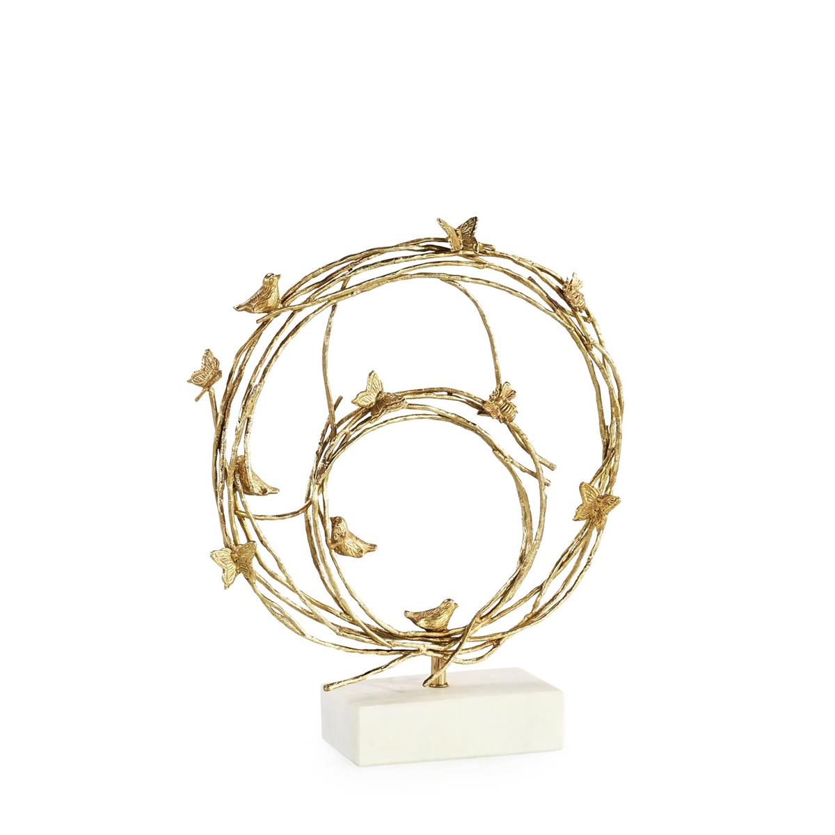 Roost Sculpture, Small Brass by John Richard | Sutter & Vale