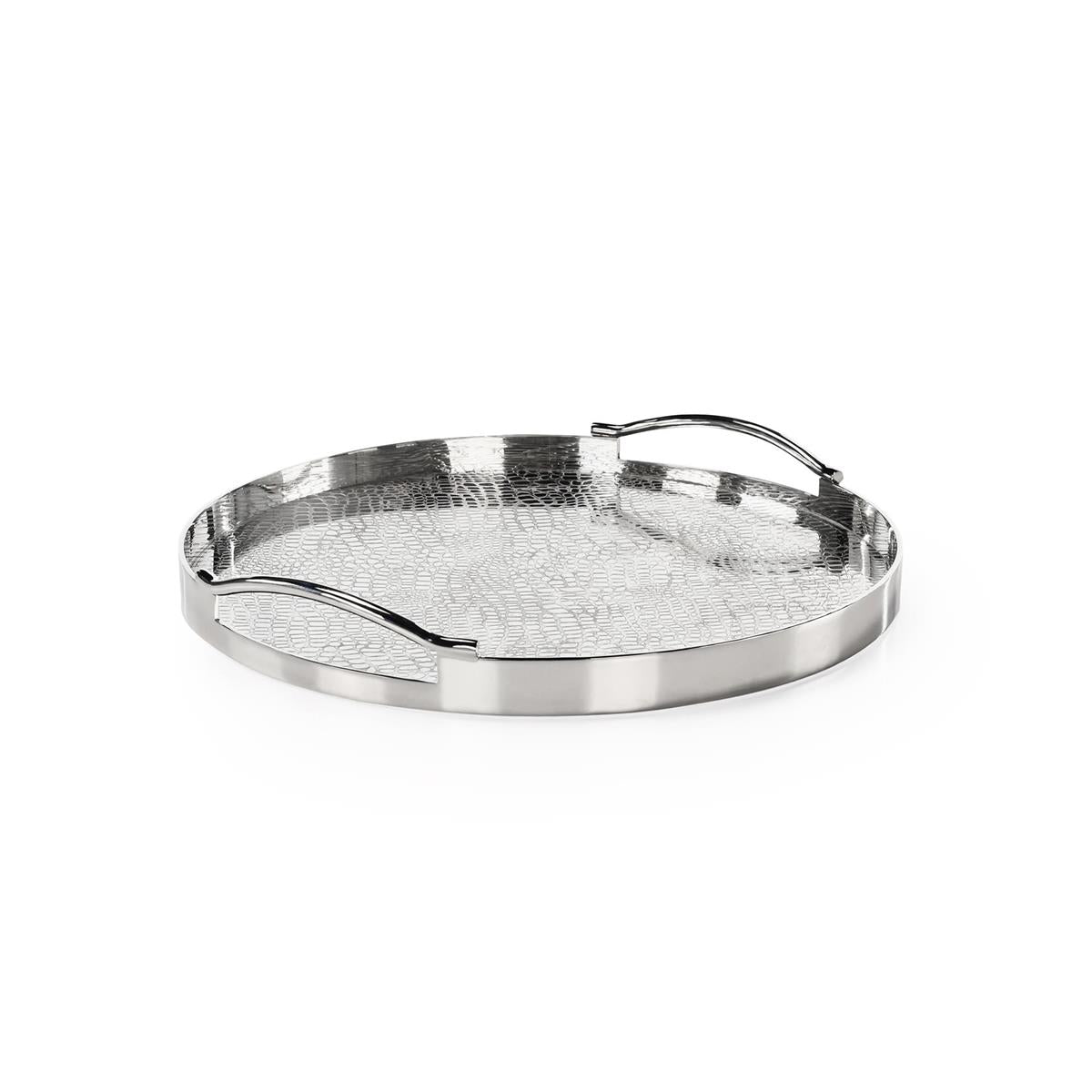 Silver Serpent Tray, Small Round – Art by John Richard | Sutter & Vale