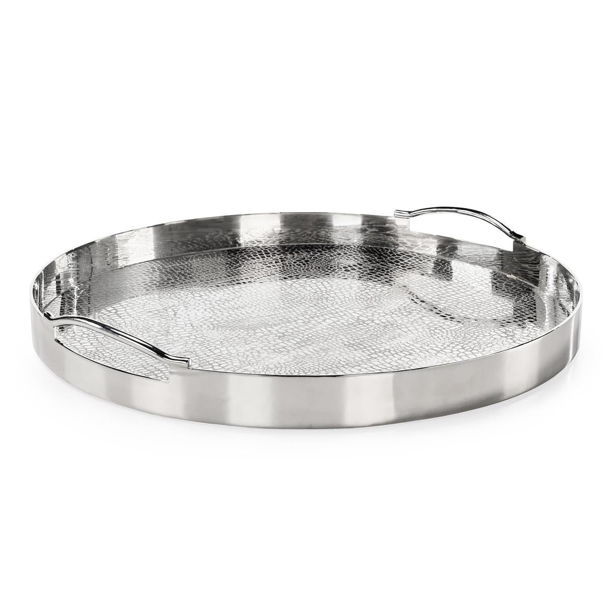 Silver Serpent Tray, Large Round by John Richard | Sutter & Vale