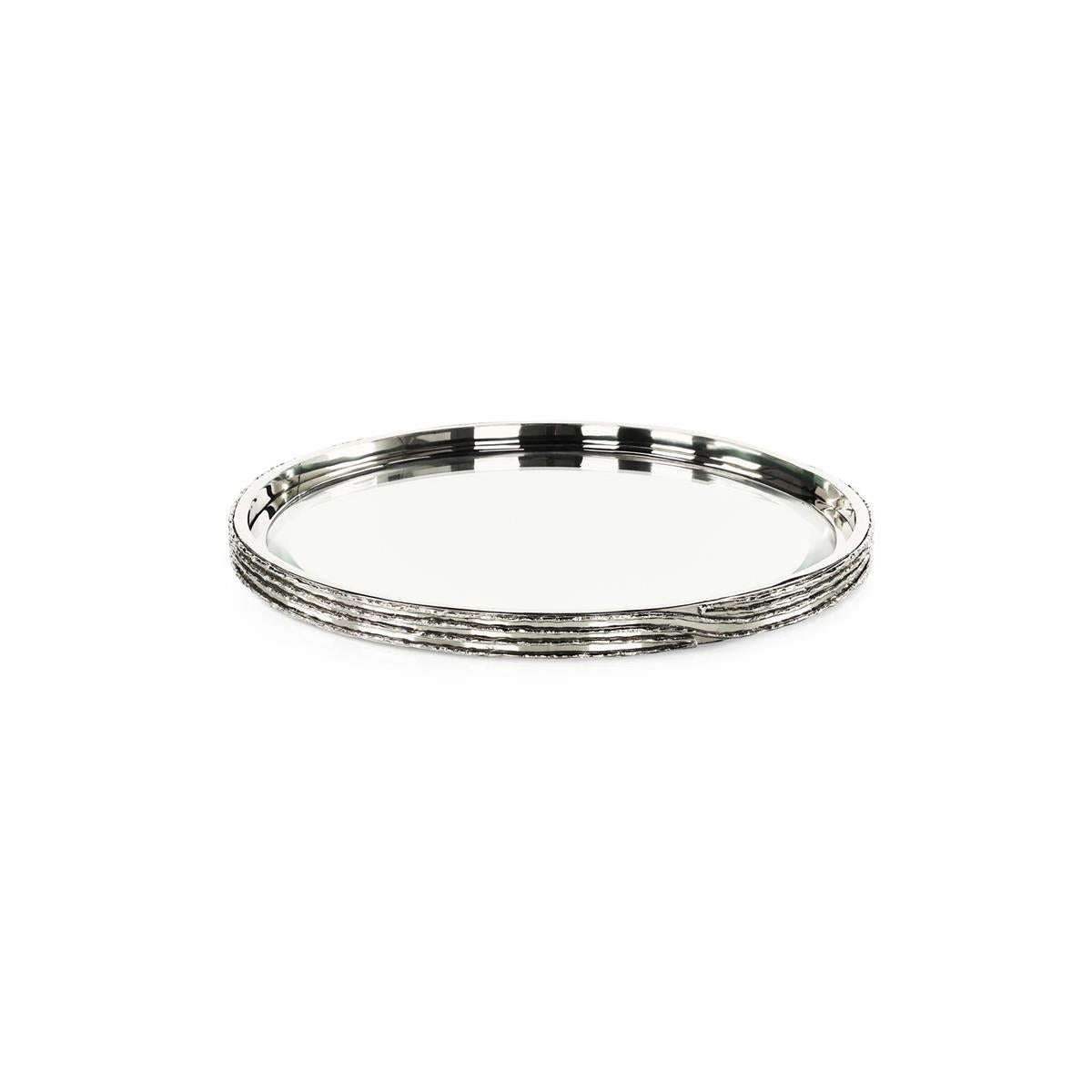 Ringed Tray, Small Nickel by John Richard | Sutter & Vale