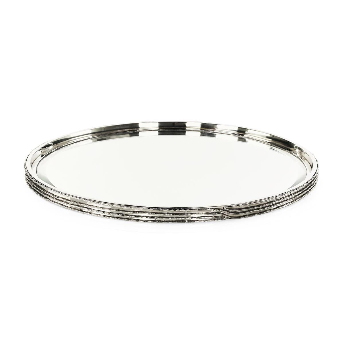 Ringed Tray, Large Nickel by John Richard | Sutter & Vale