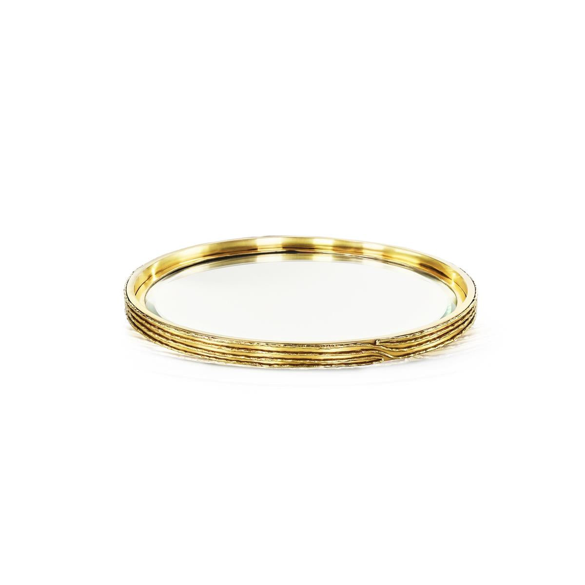 Ringed Tray, Small Brass by John Richard | Sutter & Vale