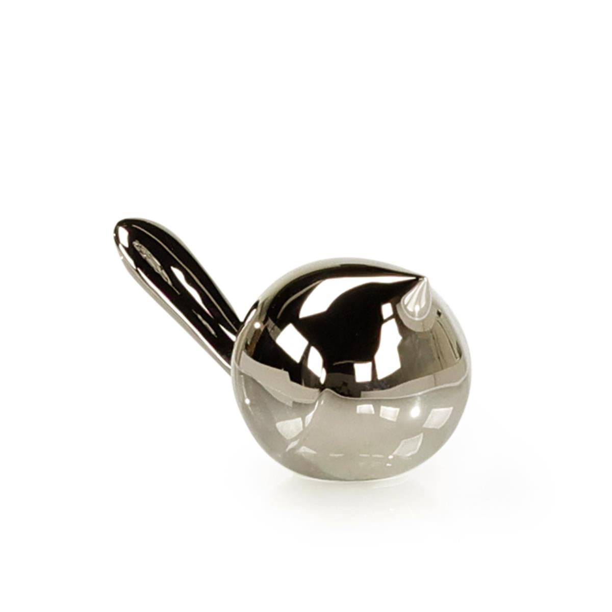 Chickadee Sculpture, Nickel – Art by John Richard | Sutter & Vale