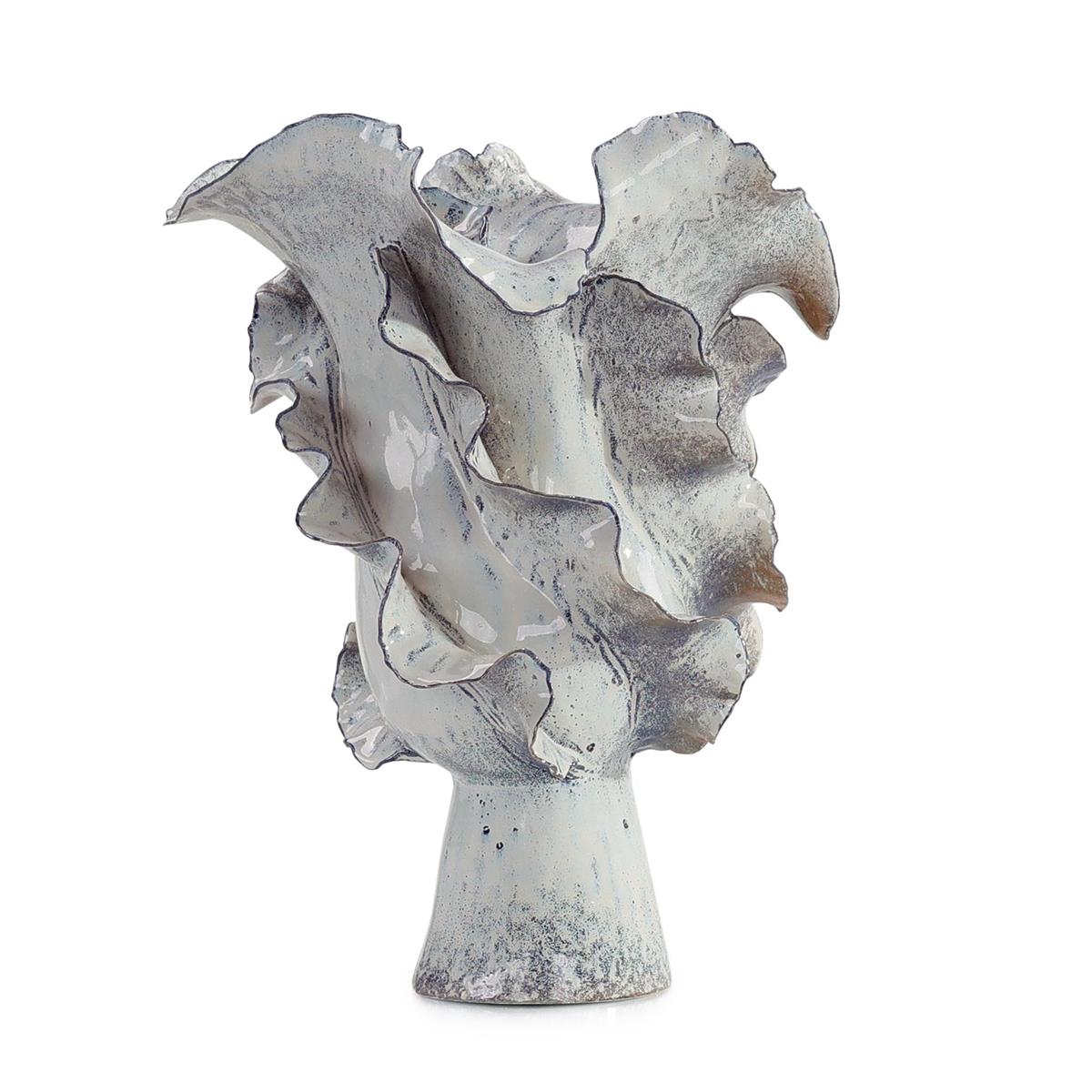 Waved Porcelain Vase, Large – Art by John Richard | Sutter & Vale