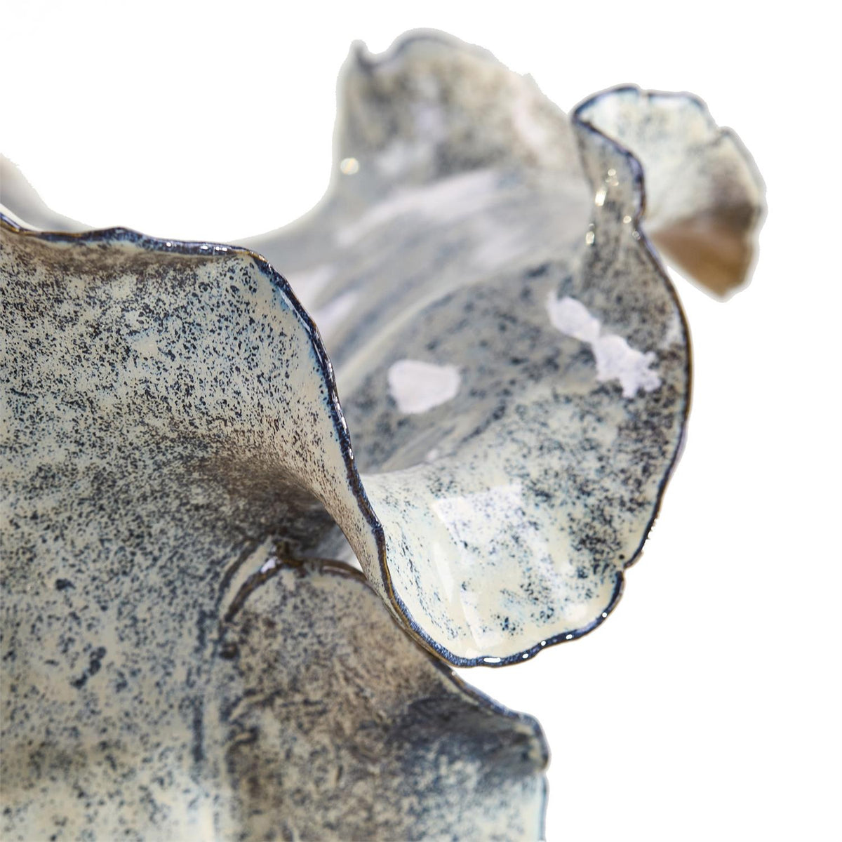Waved Porcelain Vase, Large