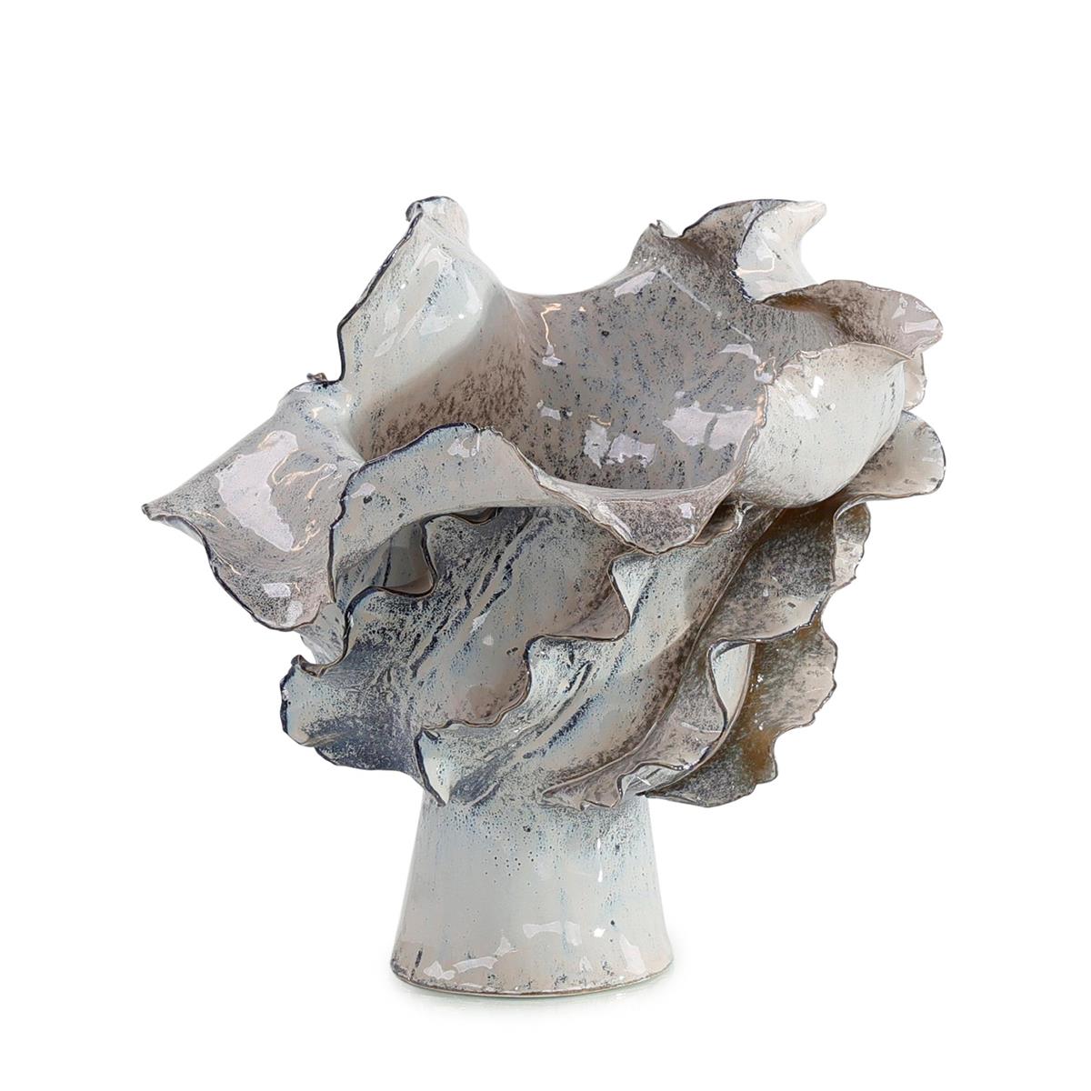 Waved Porcelain Vase, Small by John Richard | Sutter & Vale