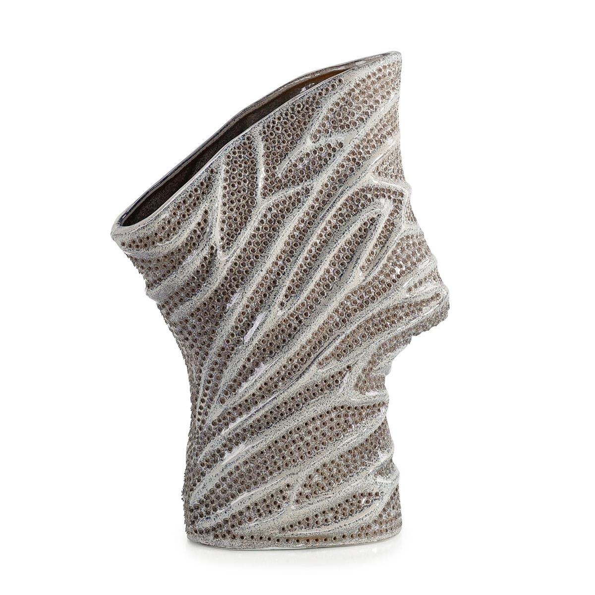 Porcelain Mesh Vase, Silver – Art by John Richard | Sutter & Vale