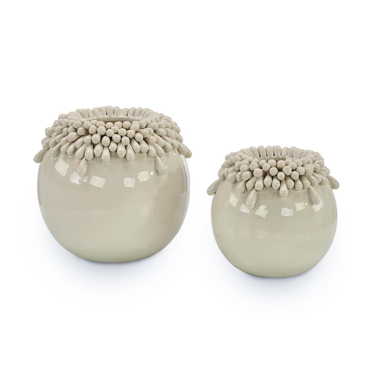 Brigid Vases, Set of 2 White – Art by John Richard | Sutter & Vale
