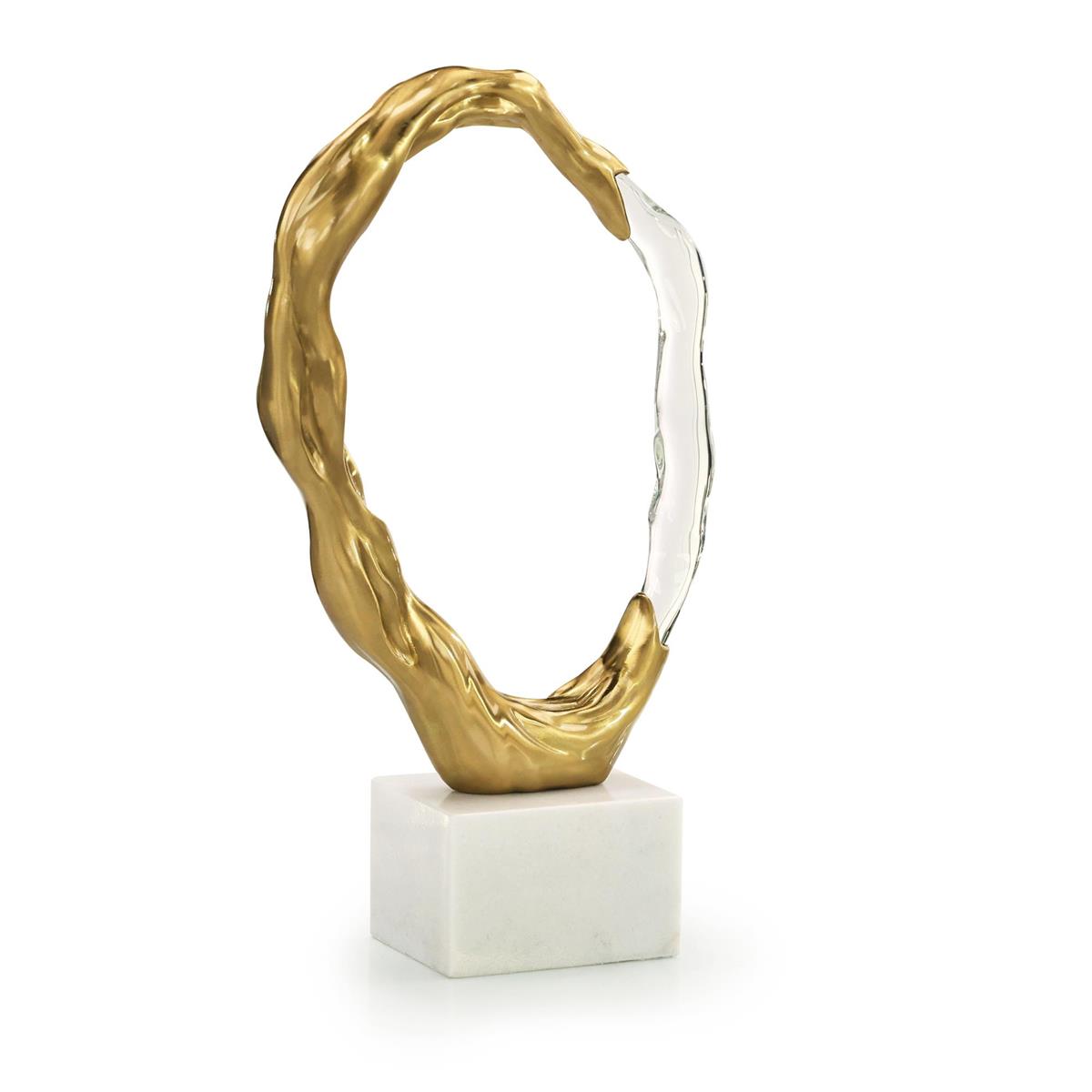 Metallic Ice Sculpture, Large Brass by John Richard | Sutter & Vale
