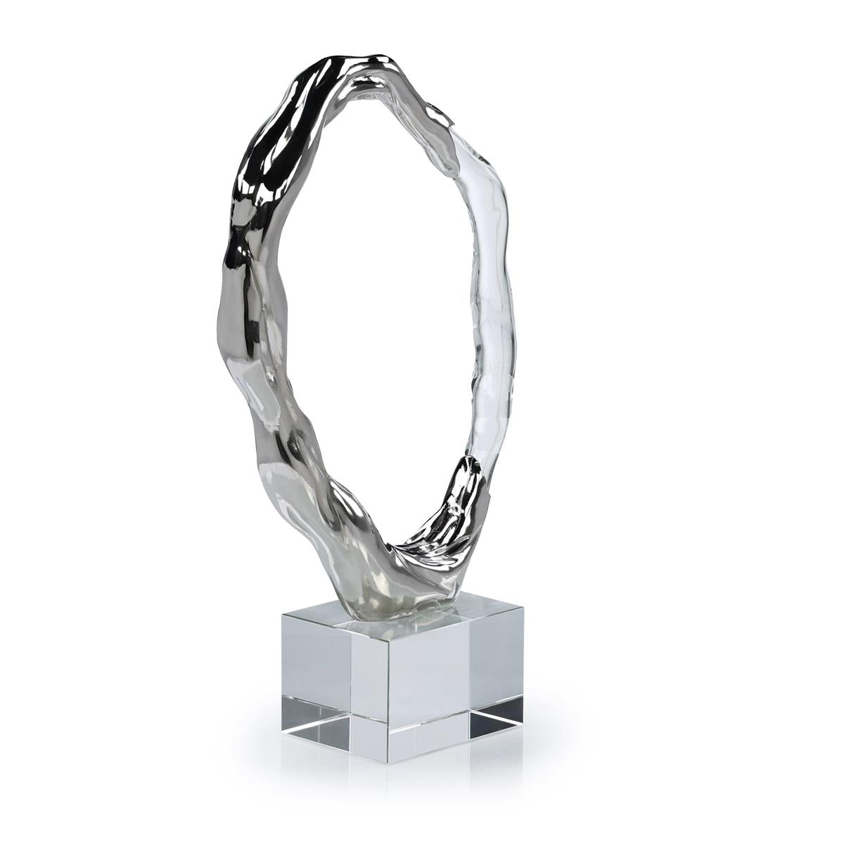 Metallic Ice Sculpture, Large Nickel – Art by John Richard | Sutter & Vale