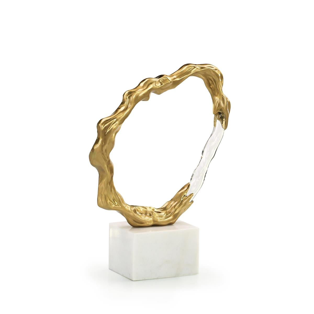 Metallic Ice Sculpture, Small Brass by John Richard | Sutter & Vale