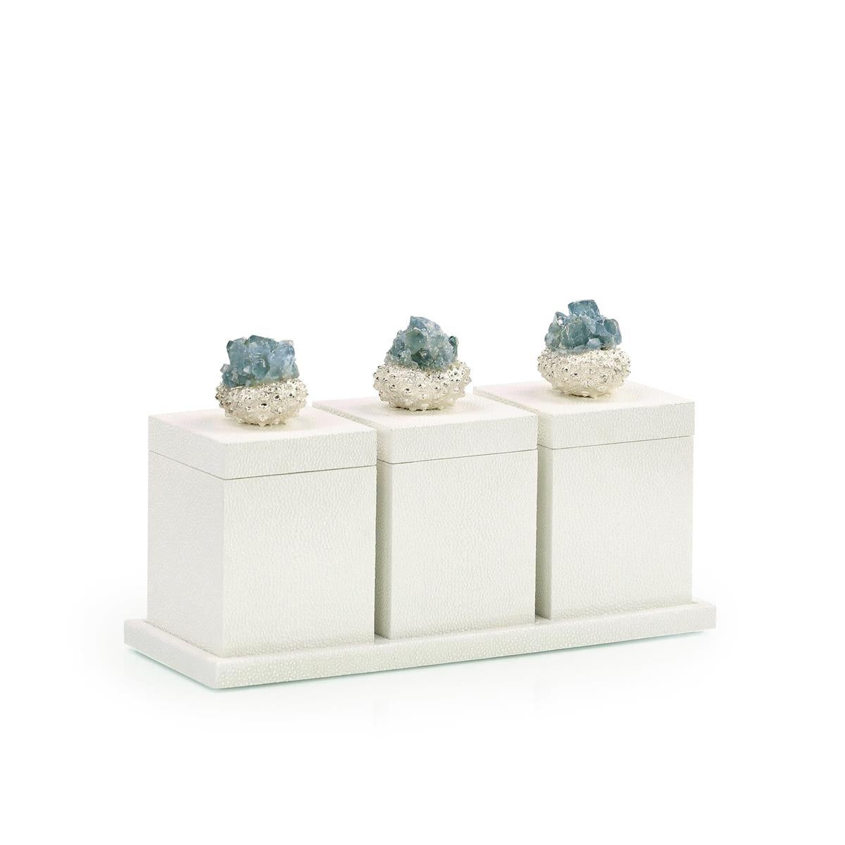 Crystalline Trio Boxes – Art by John Richard | Sutter & Vale