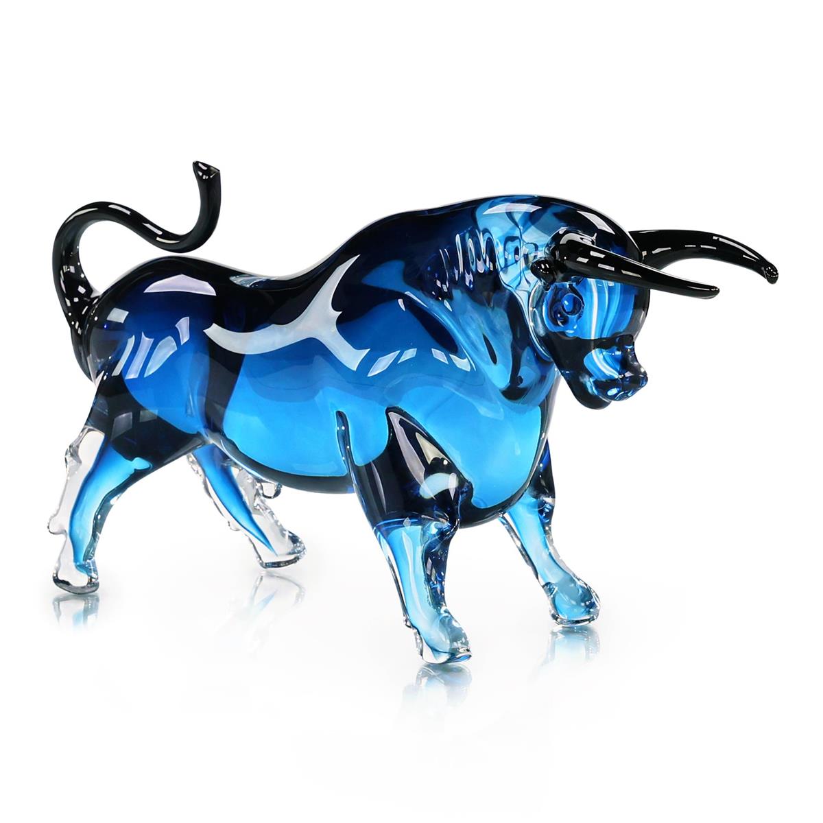 Glass Bull Sculpture – Art by John Richard | Sutter & Vale