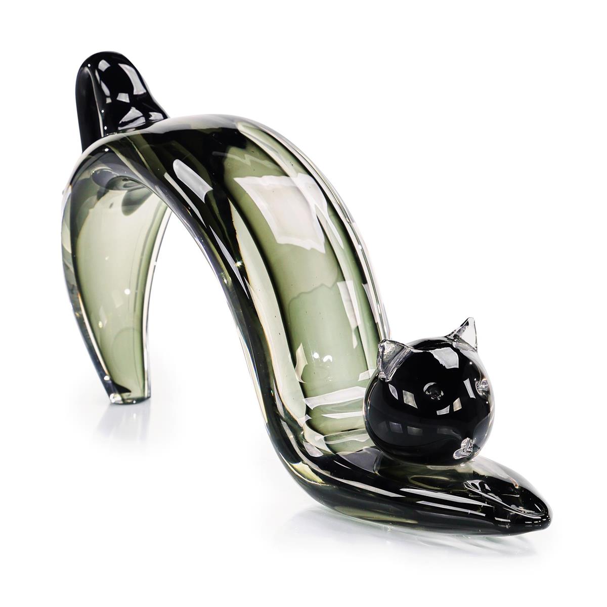 Stretching Cat Sculpture by John Richard | Sutter & Vale
