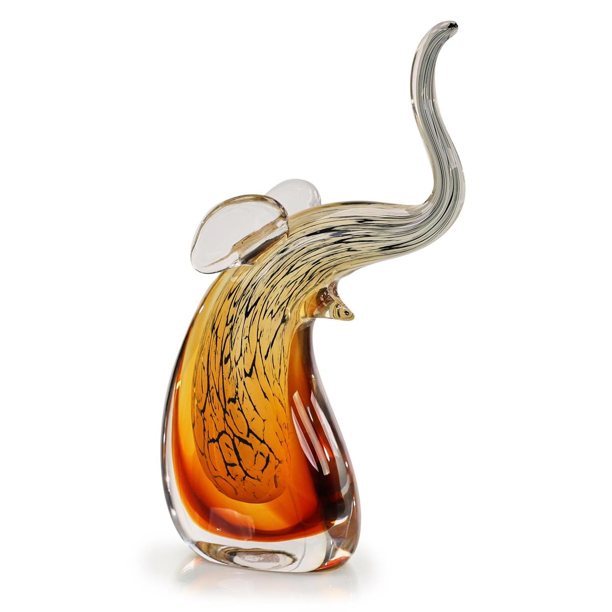 Abstract Glass Elephant Sculpture – Art by John Richard | Sutter & Vale