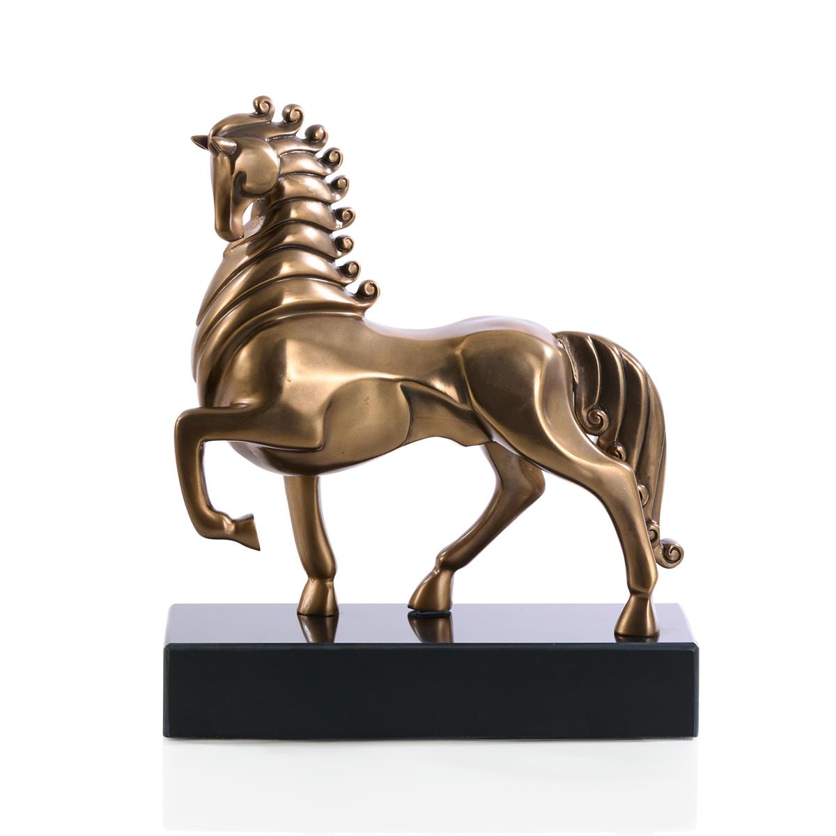 Plated Horse Sculpture on Marble – Art by John Richard | Sutter & Vale