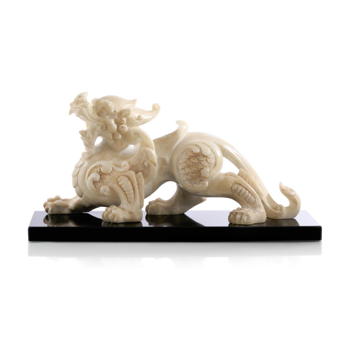 Pixiu Sculpture on Marble – Art by John Richard | Sutter & Vale