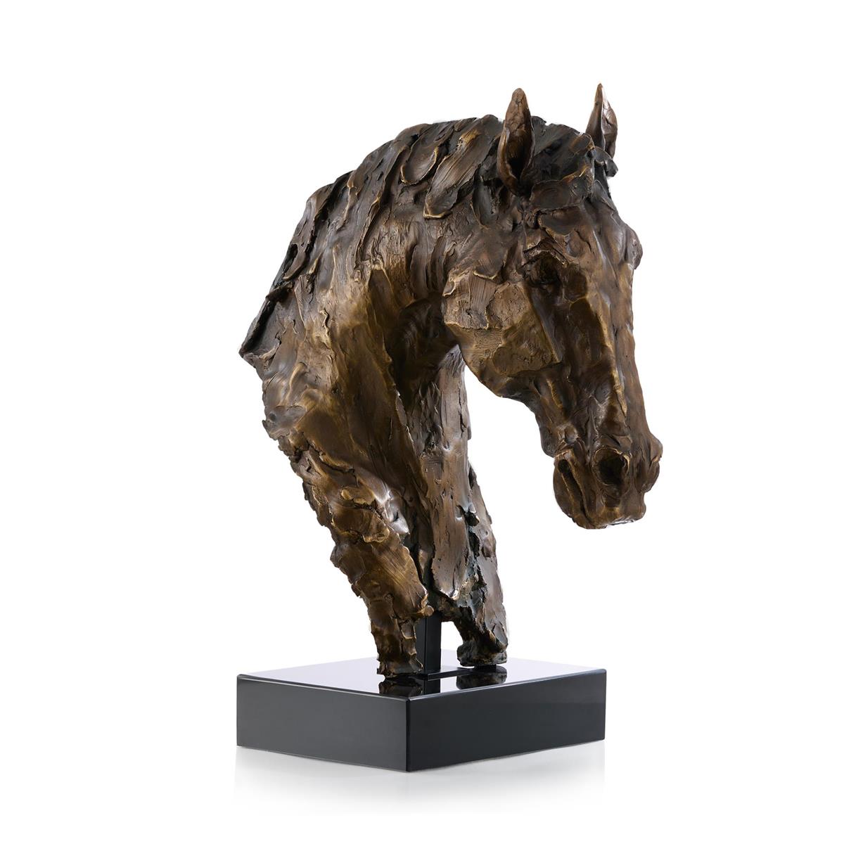 Horse Bust on Marble – Art by John Richard | Sutter & Vale