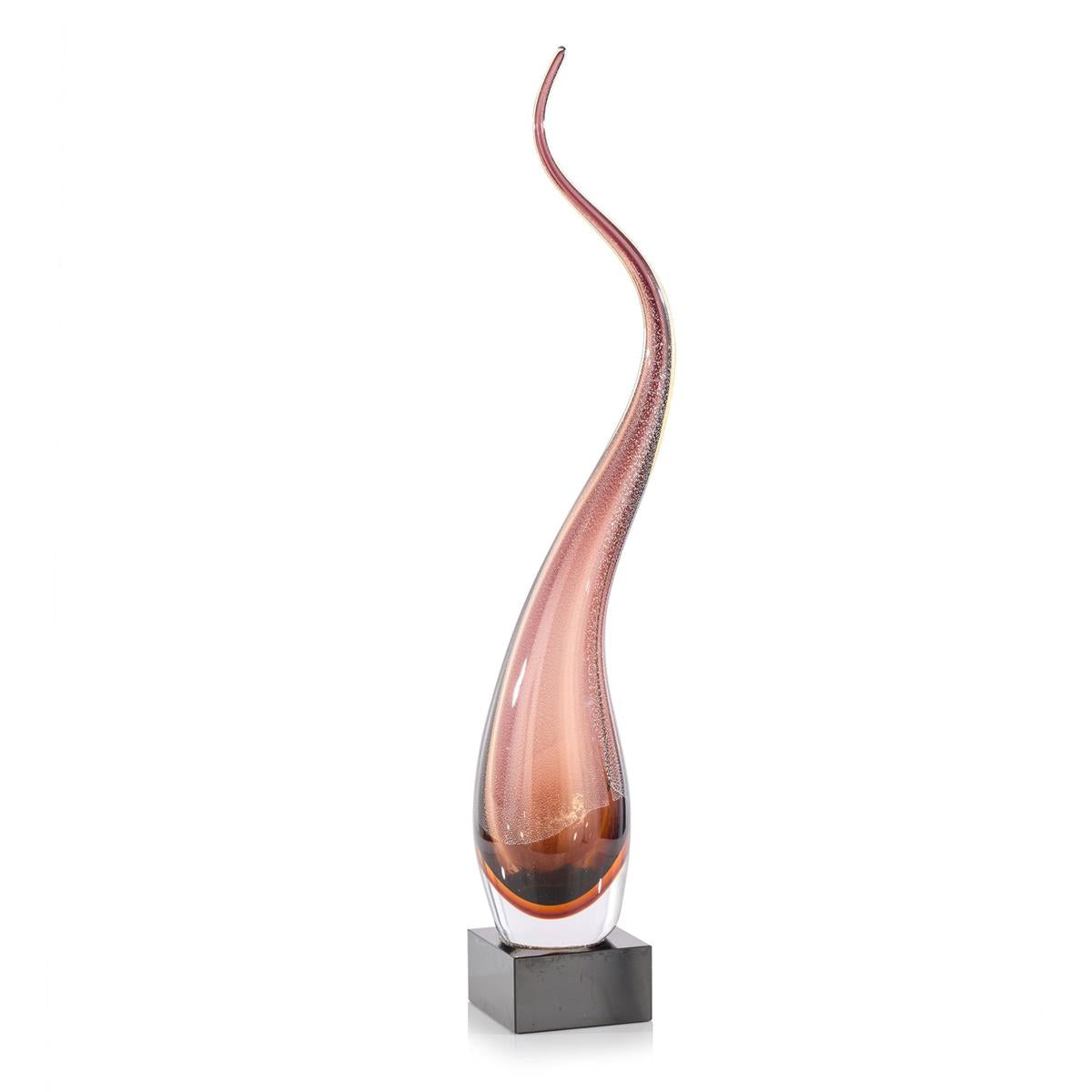 Wisping Smoke Sculpture on Crystal, Large – Art by John Richard | Sutter & Vale