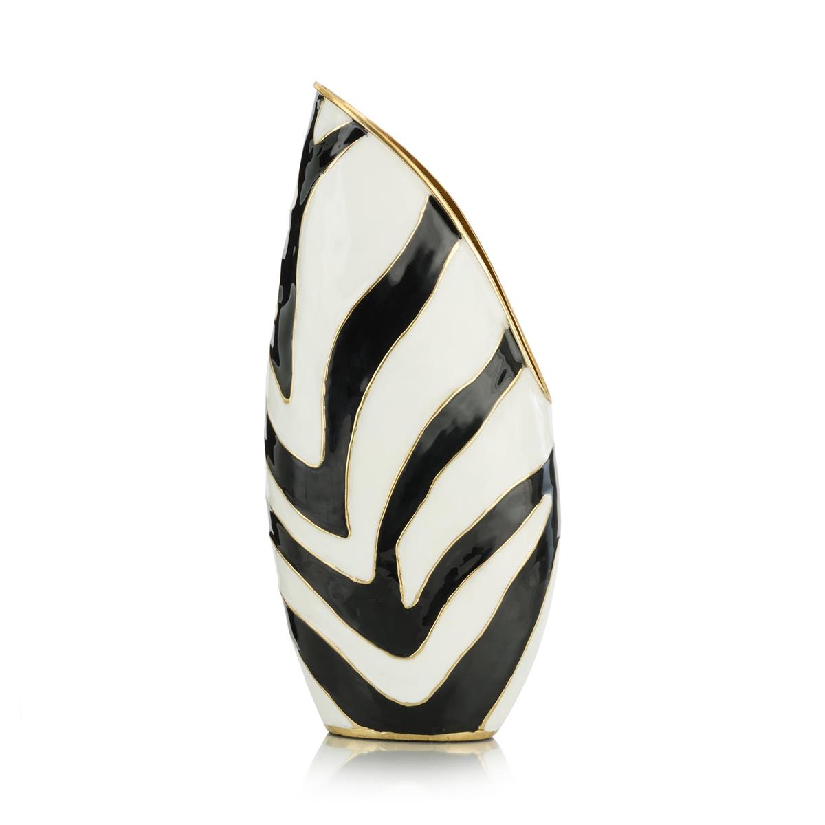 Origo Vase, Small Black and White – Art by John Richard | Sutter & Vale