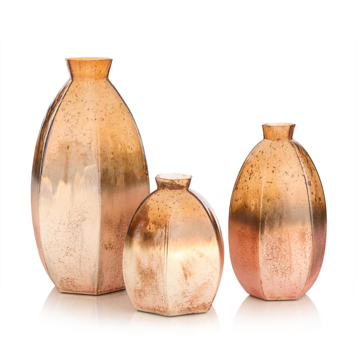 Cinnabar Vases, Set of 3 – Art by John Richard | Sutter & Vale