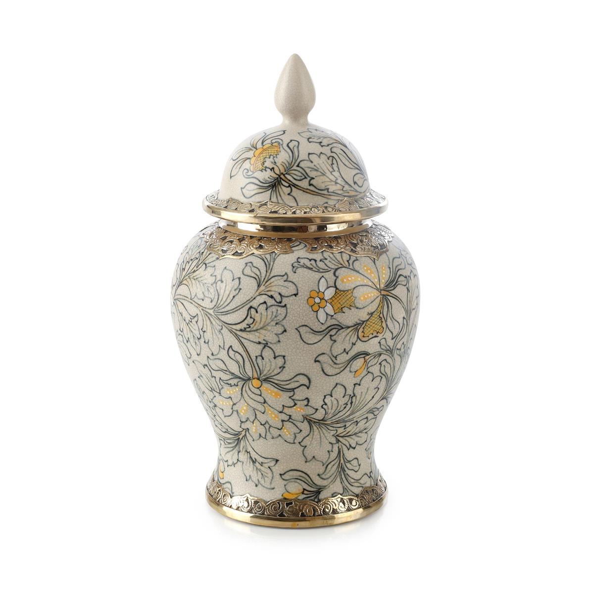 Lidded Foliage Jar, Medium by John Richard | Sutter & Vale