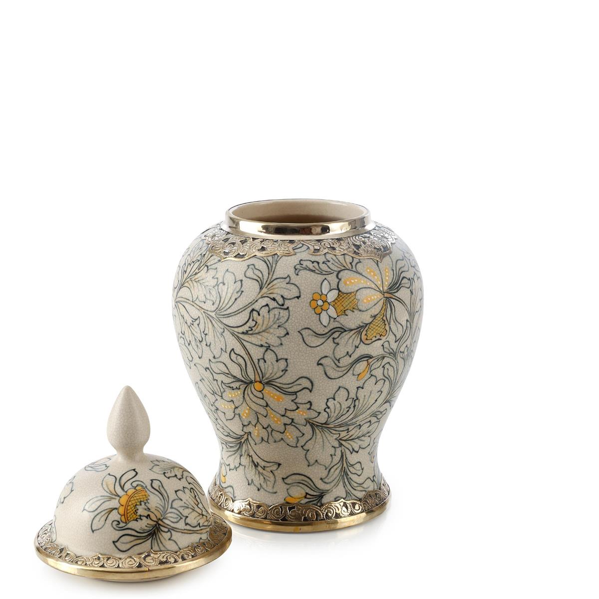 Lidded Foliage Jar, Medium by John Richard | Sutter & Vale