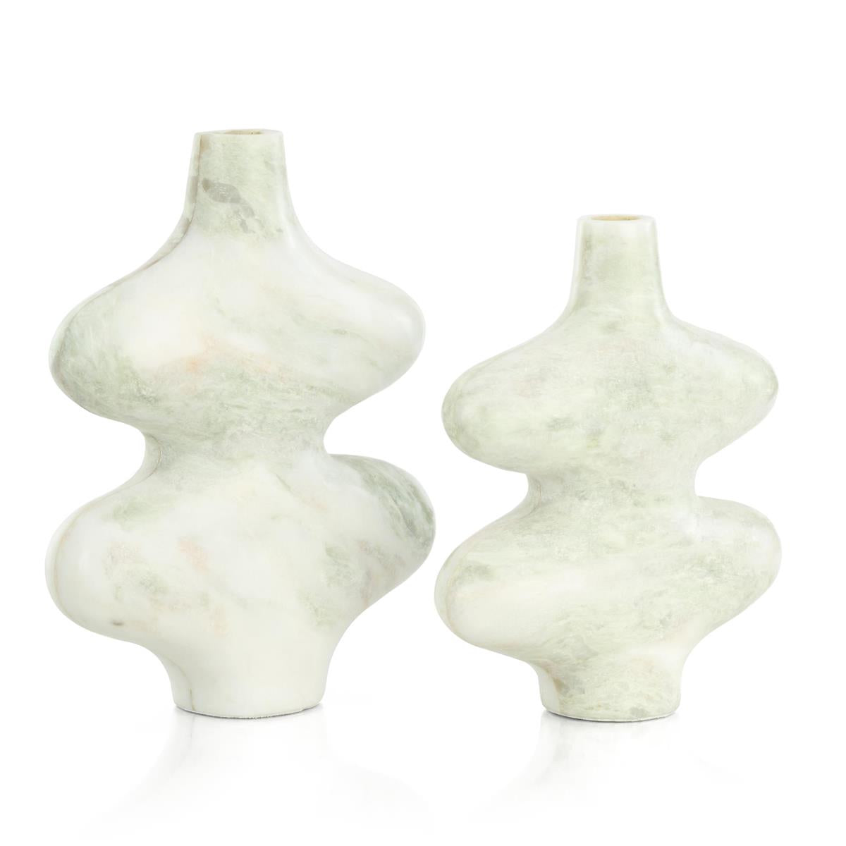 Echoed Marble Vases, Set of 2 by John Richard | Sutter & Vale