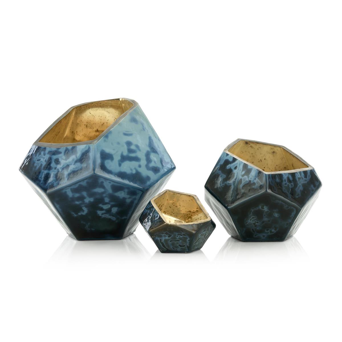 Eon Bowls, Set of 3 Blue by John Richard | Sutter & Vale