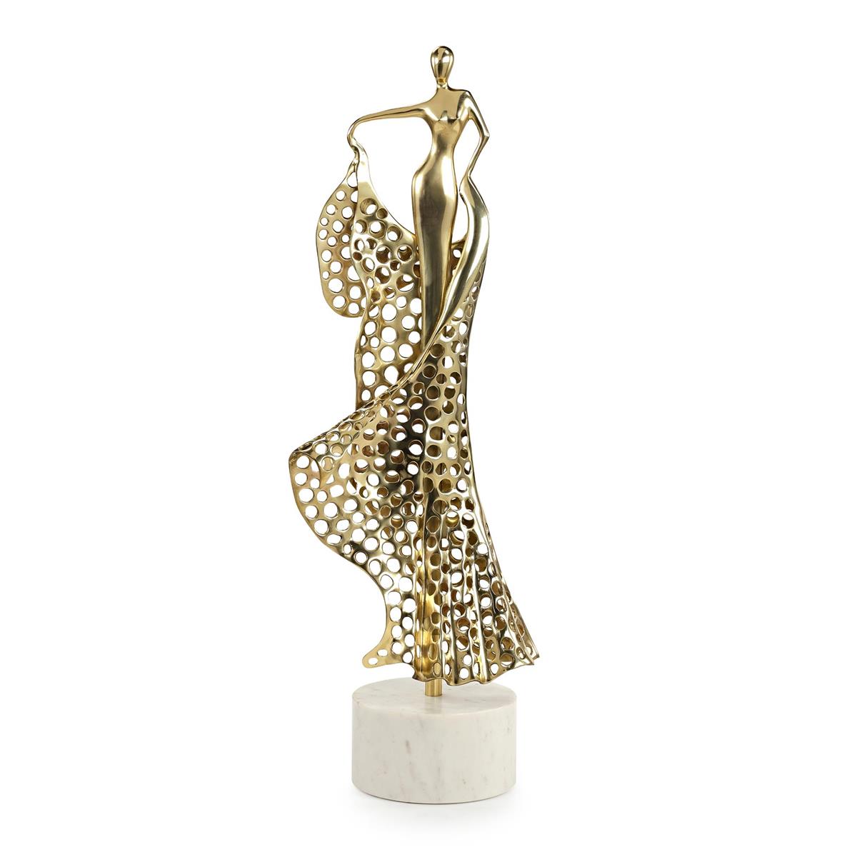 Evangelina Sculpture on Marble, Brass – Art by John Richard | Sutter & Vale