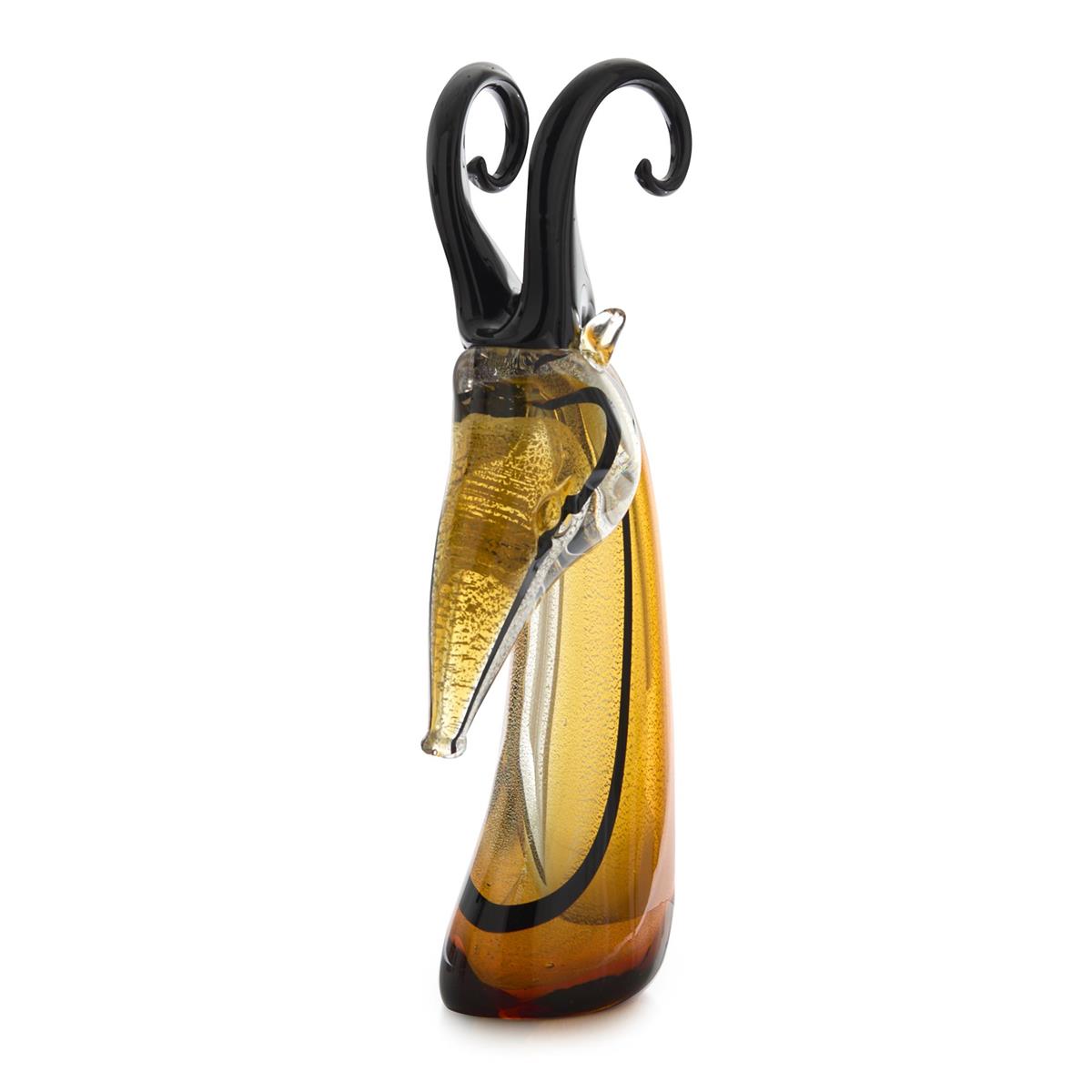 Abstract Glass Antelope Sculpture by John Richard | Sutter & Vale