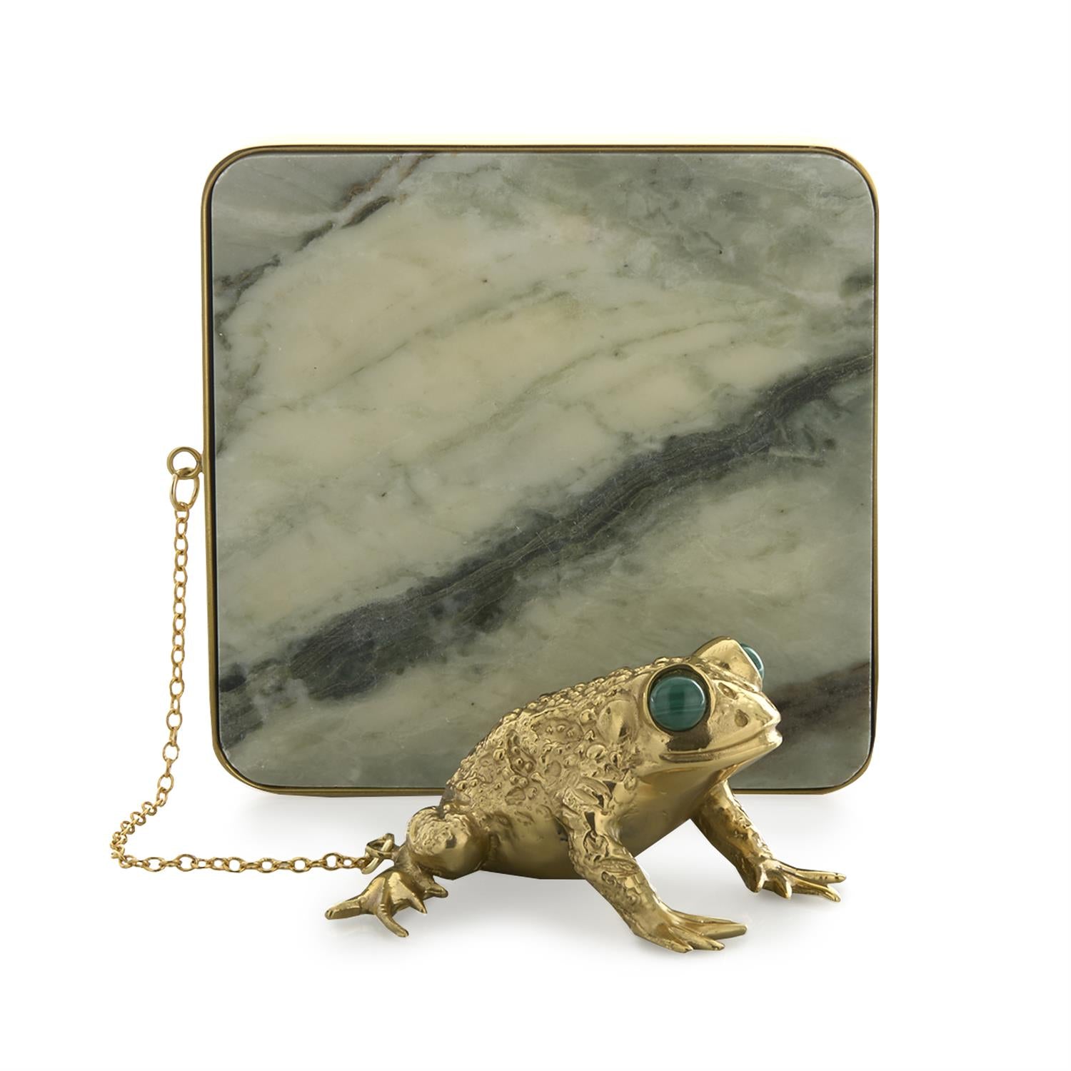 Brass Frog Napkin Holder