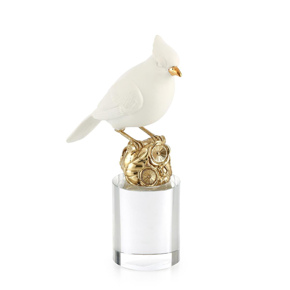 Cardinal Sculpture on Crystal, Small – Art by John Richard | Sutter & Vale