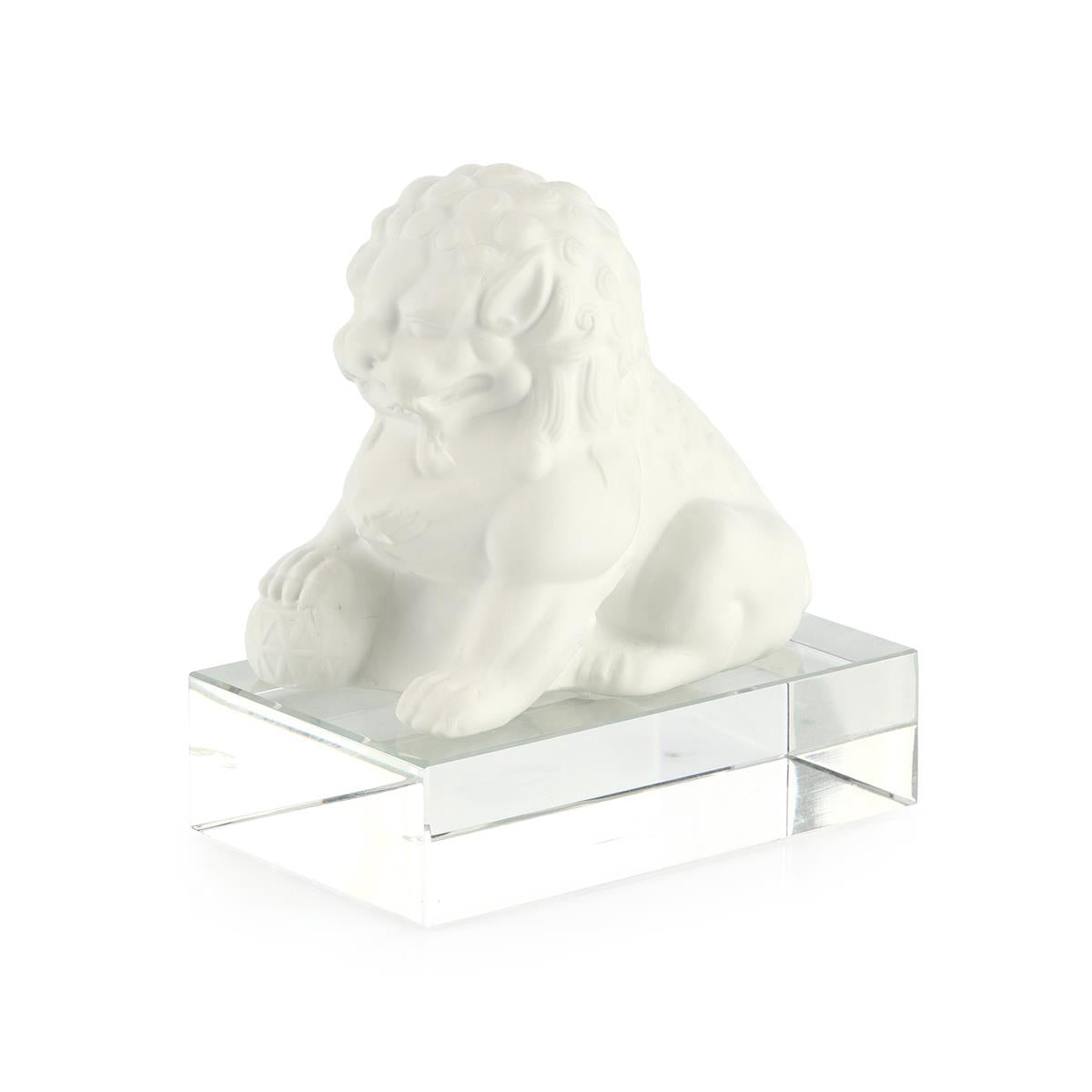 Shishi Sculpture on Crystal I – Art by John Richard | Sutter & Vale