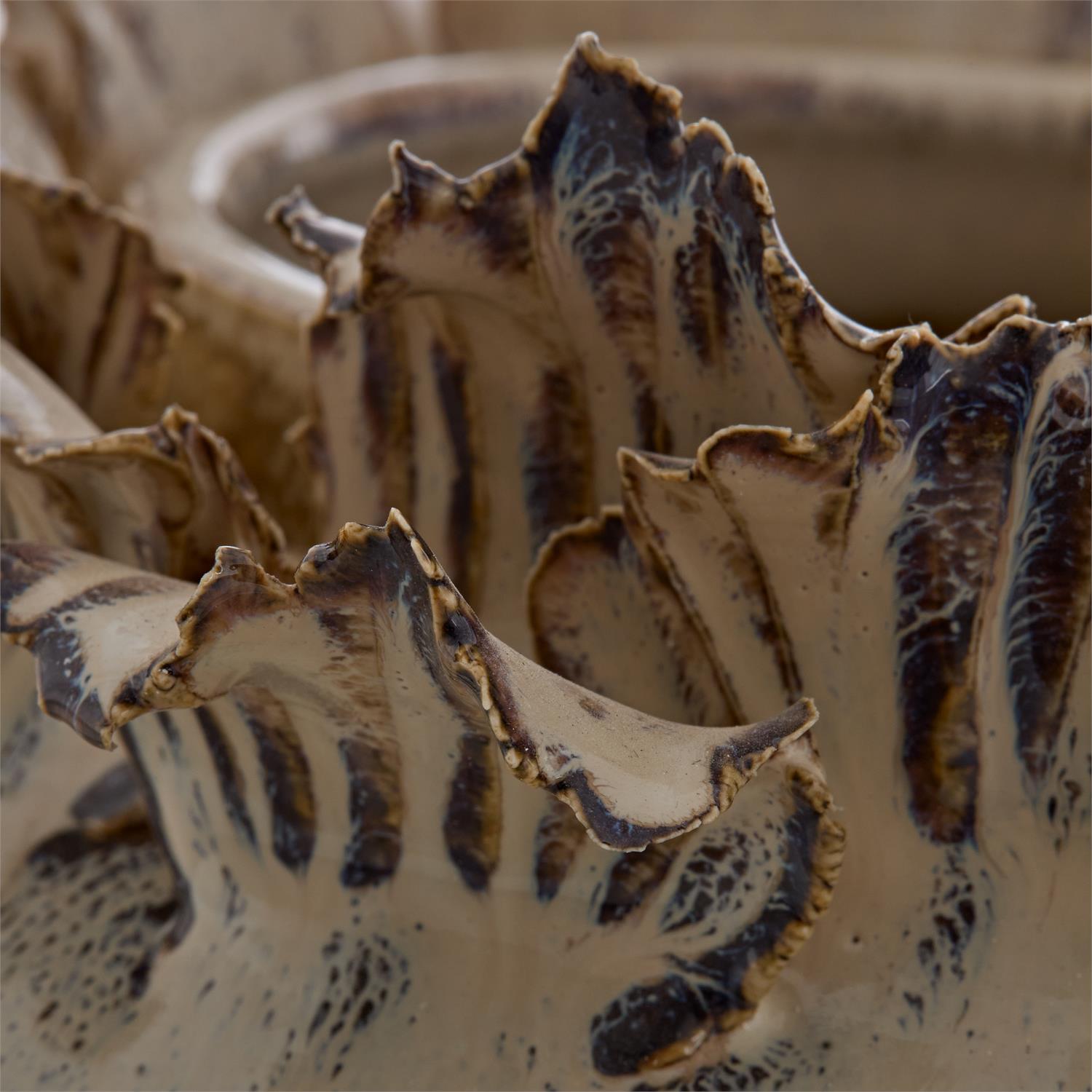 Porcelain Leaves Vase