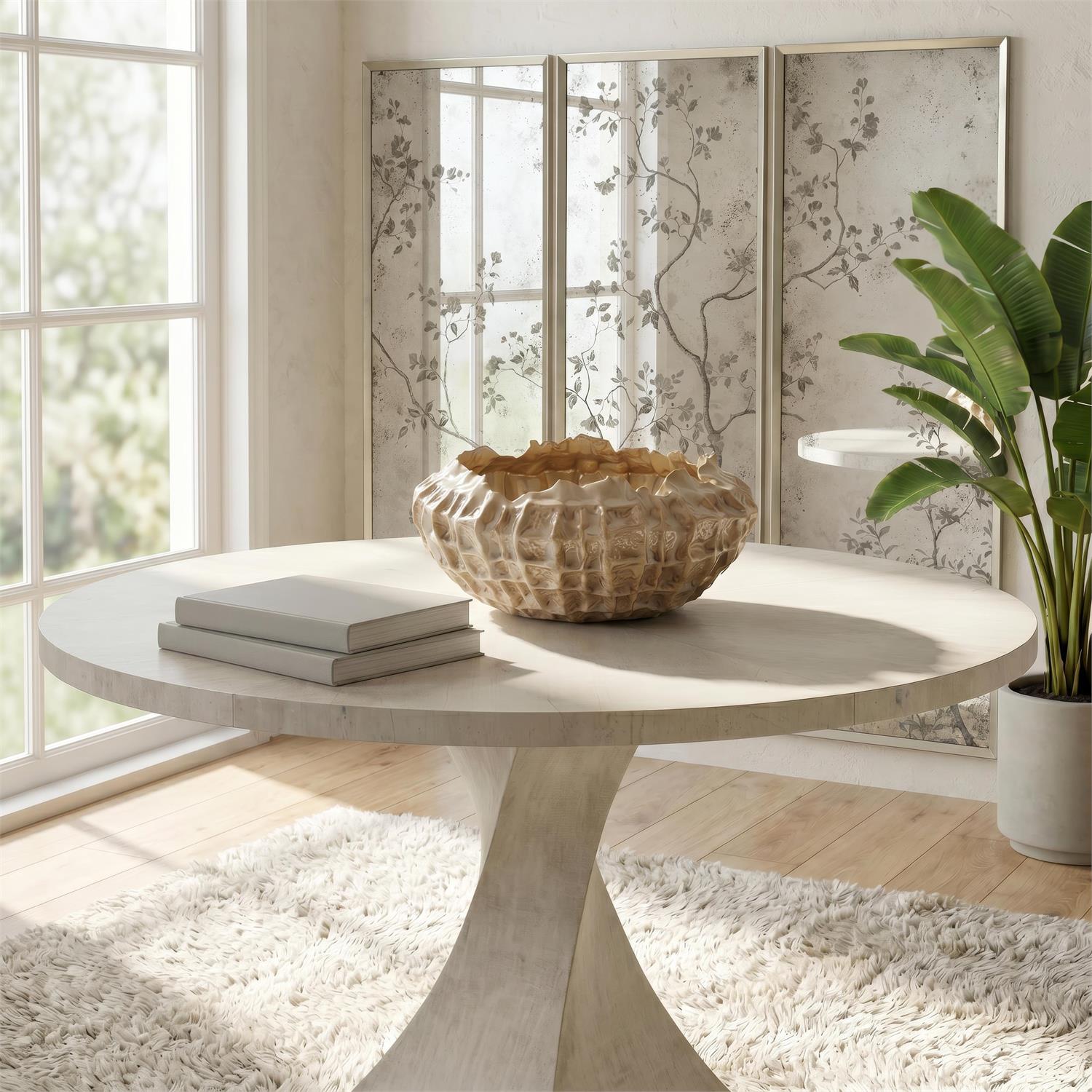 Ridged Porcelain Bowl