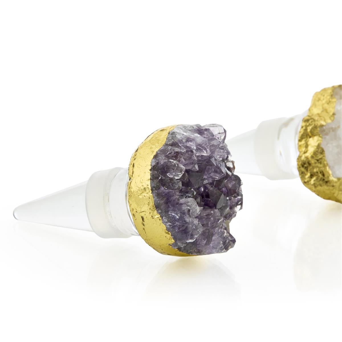 Quartz Crystal Bottle Stoppers, Set of 4 – Art by John Richard | Sutter & Vale