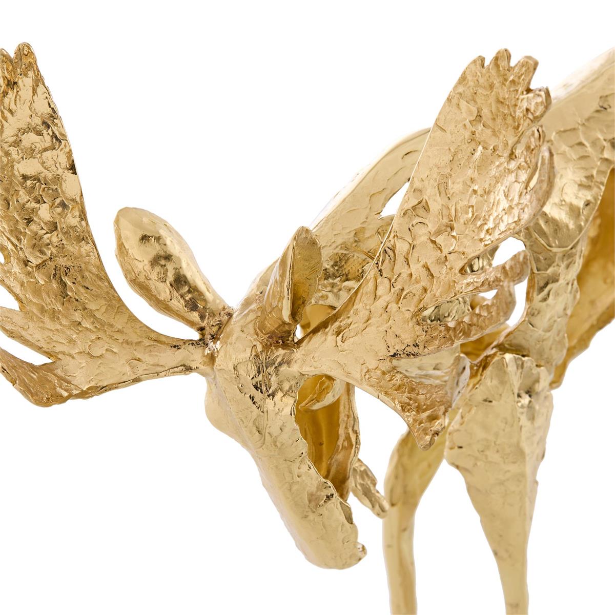 Abstract Moose Sculpture on Selenite I – Art by John Richard | Sutter & Vale