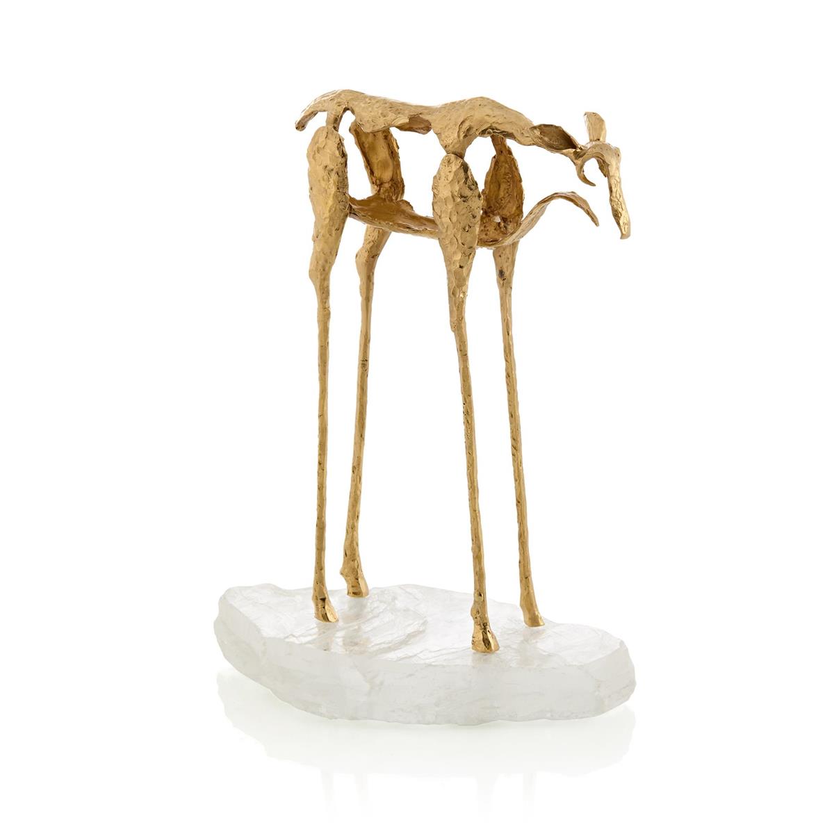 Abstract Moose Sculpture on Selenite II – Art by John Richard | Sutter & Vale
