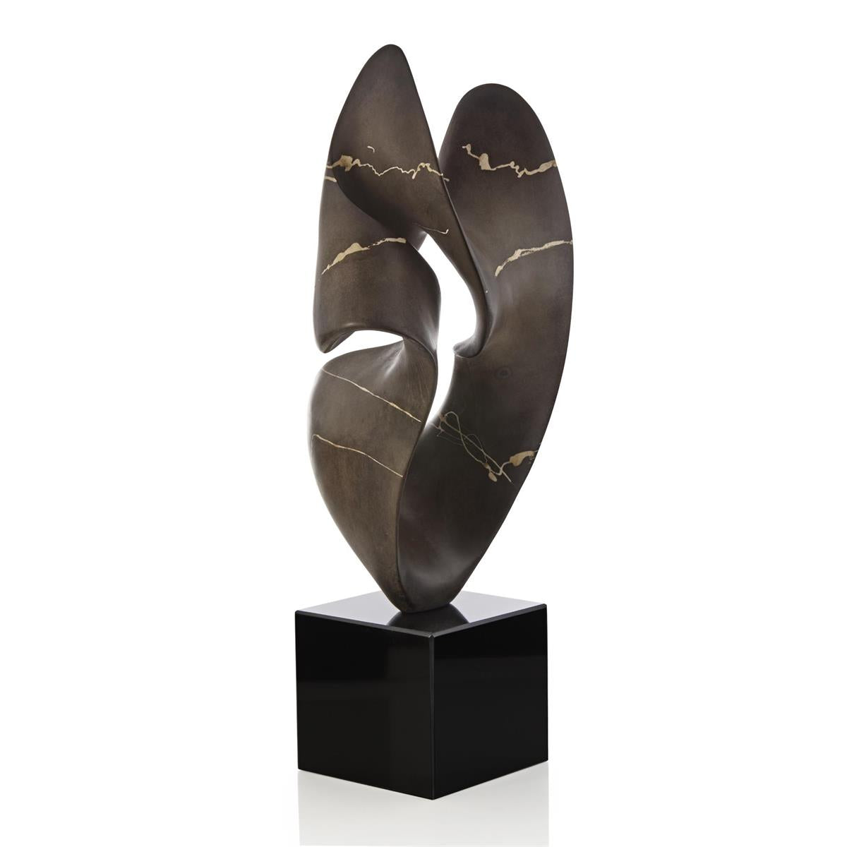 Umber Flow Sculpture on Marble – Art by John Richard | Sutter & Vale