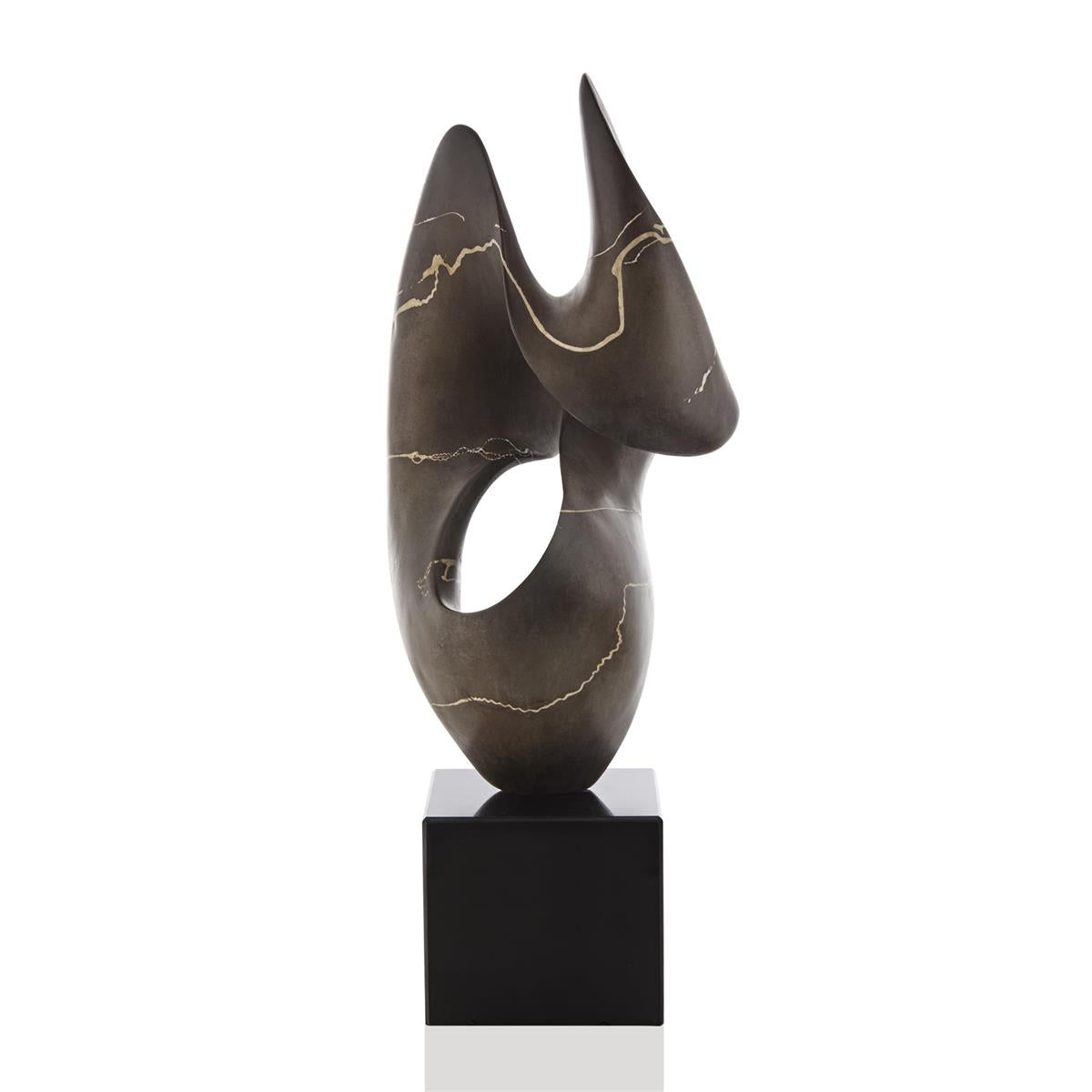 Umber Flow Sculpture on Marble – Art by John Richard | Sutter & Vale