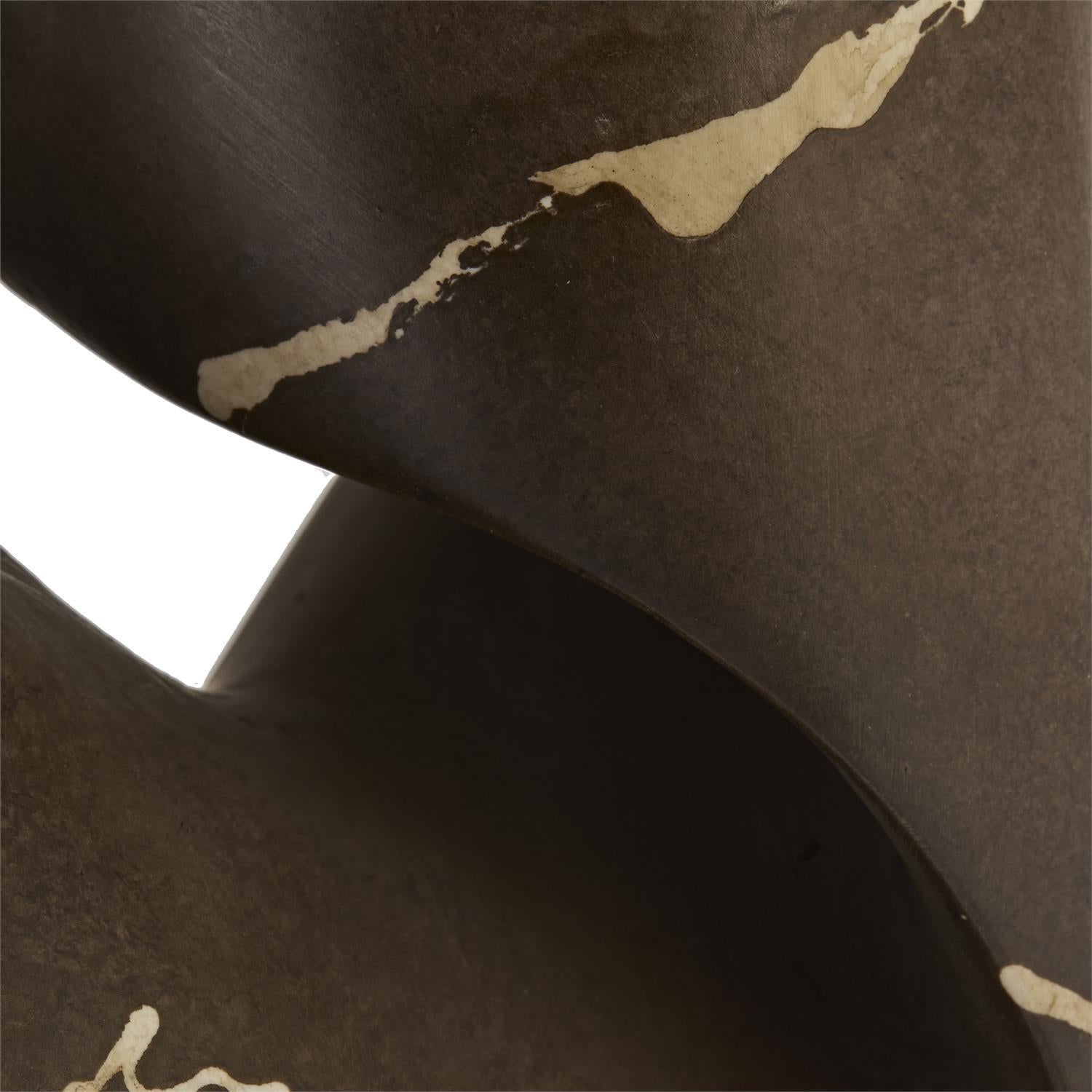 Umber Flow Sculpture on Marble