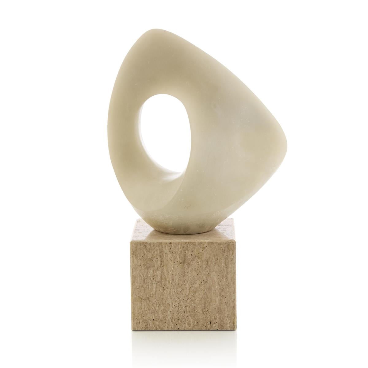 Abstract Loop Sculpture on Marble – Art by John Richard | Sutter & Vale