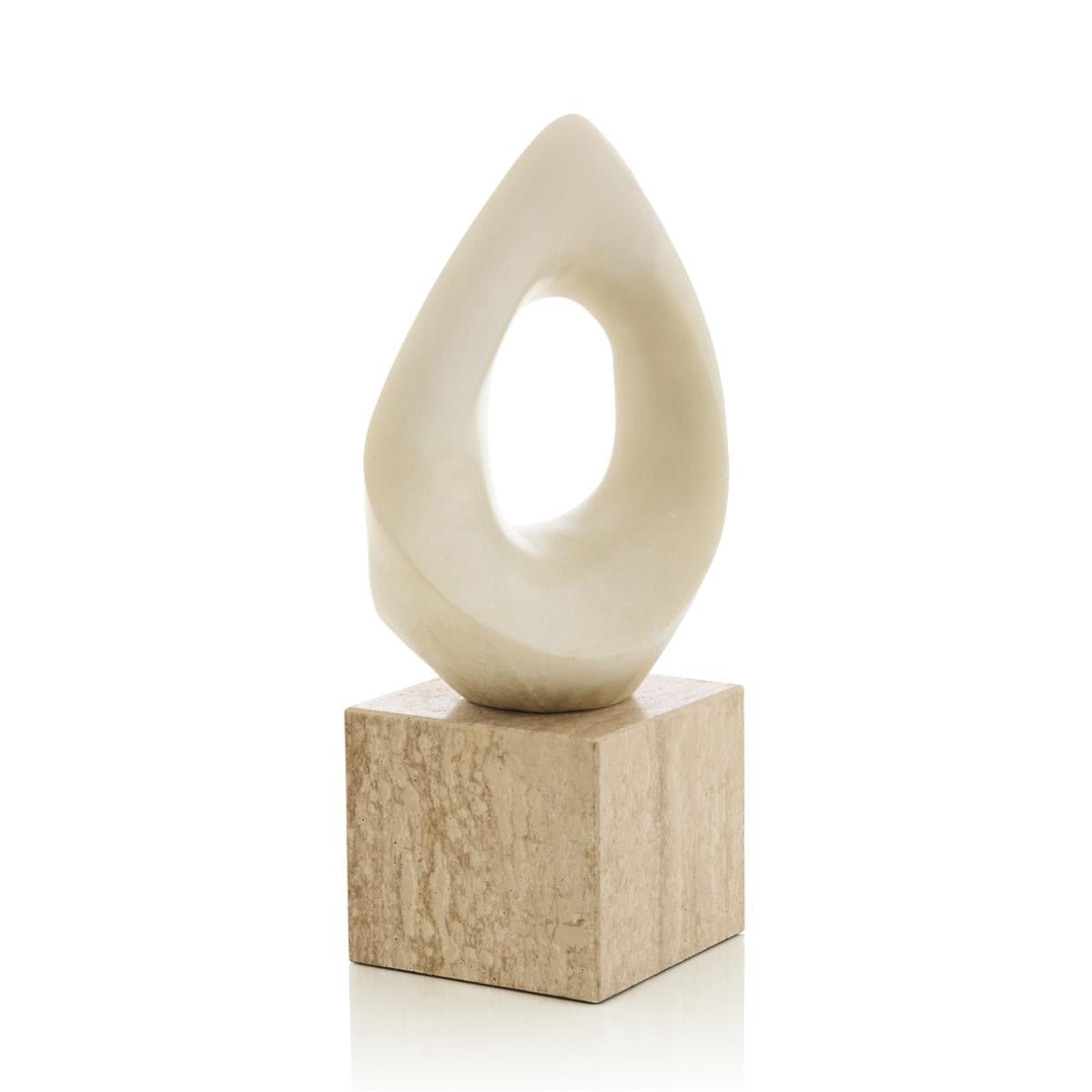 Abstract Loop Sculpture on Marble – Art by John Richard | Sutter & Vale