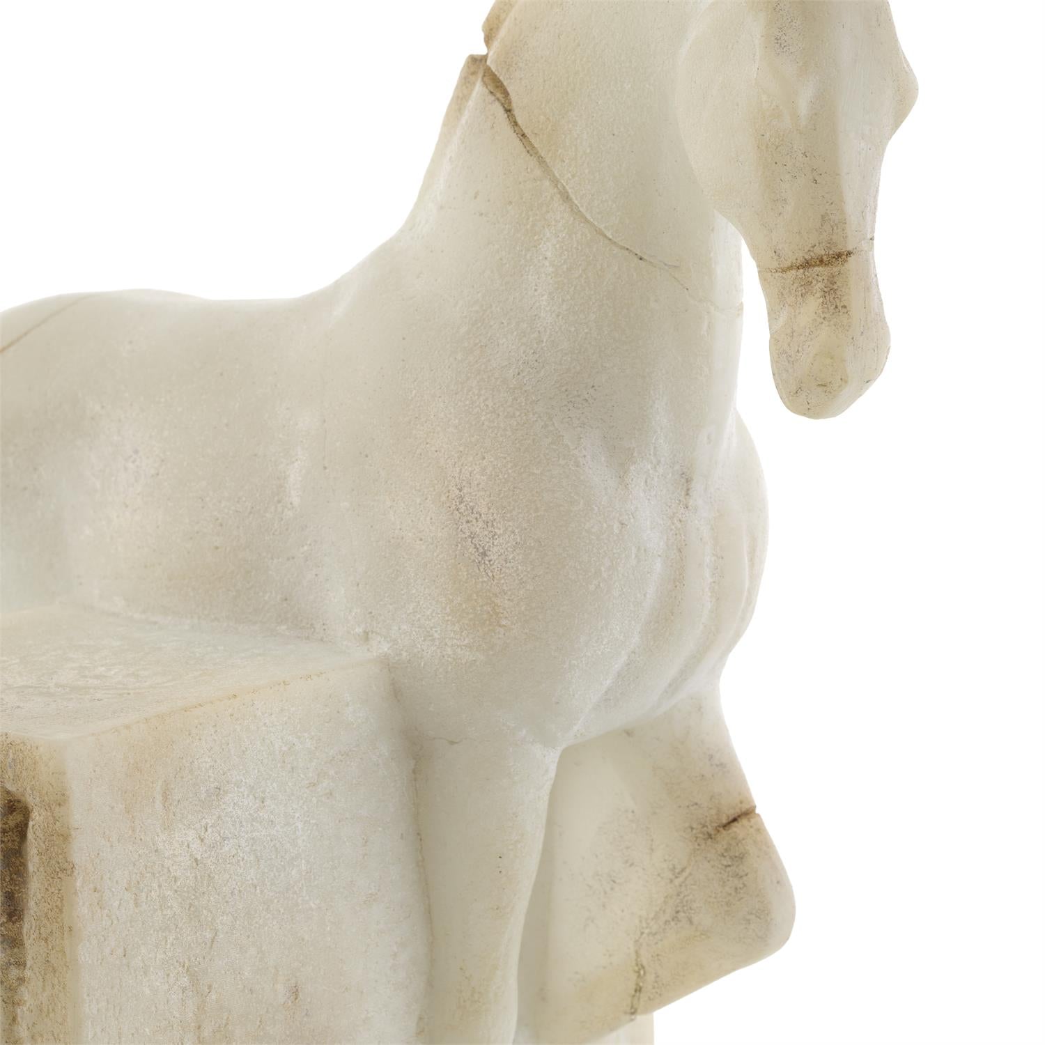 Ancient Horse Sculpture on Iron