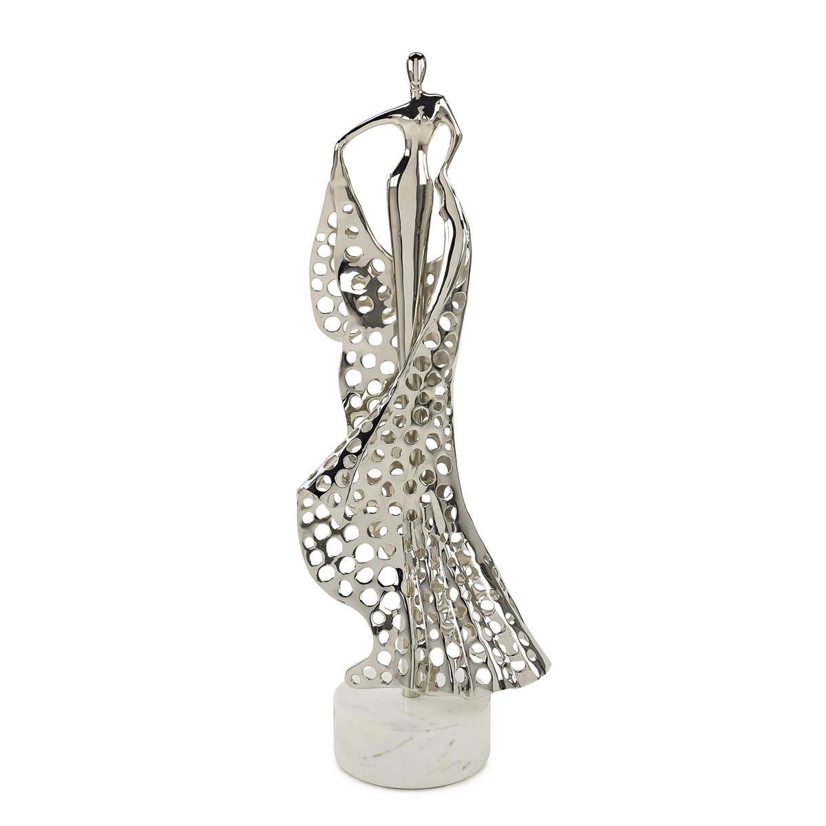 Evangelina Sculpture on Marble, Small Nickel by John Richard | Sutter & Vale
