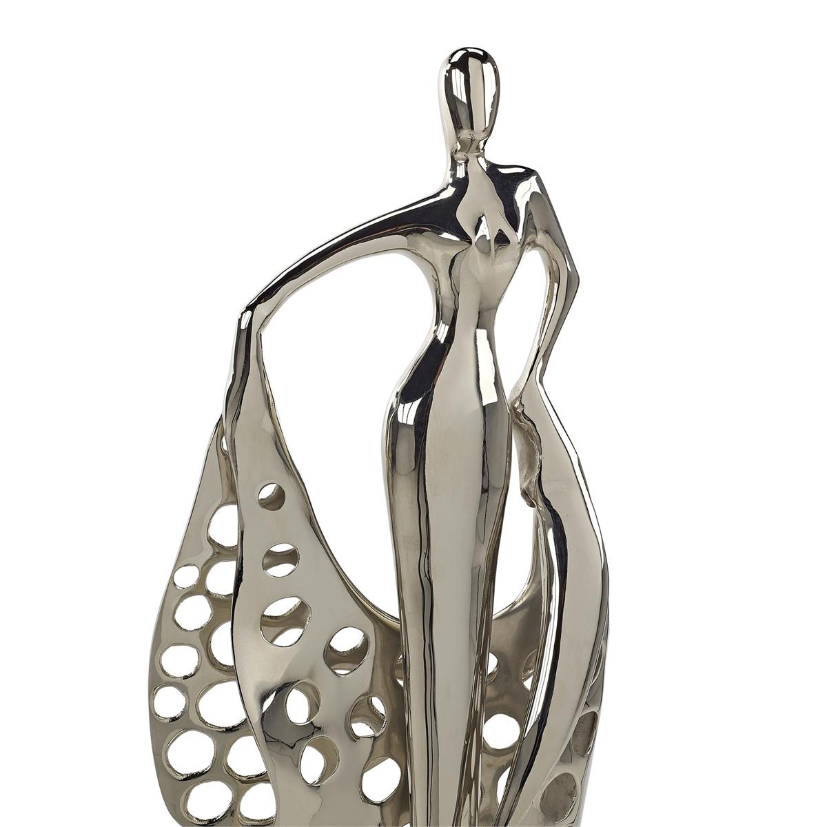 Evangelina Sculpture on Marble, Small Nickel by John Richard | Sutter & Vale