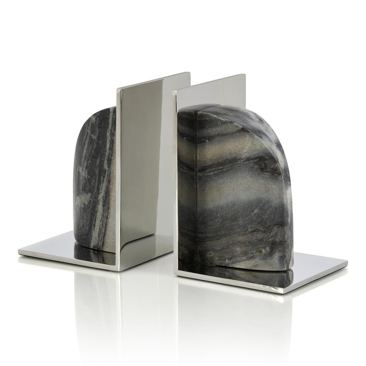 Stone Arc Bookends, Set of 2 by John Richard | Sutter & Vale