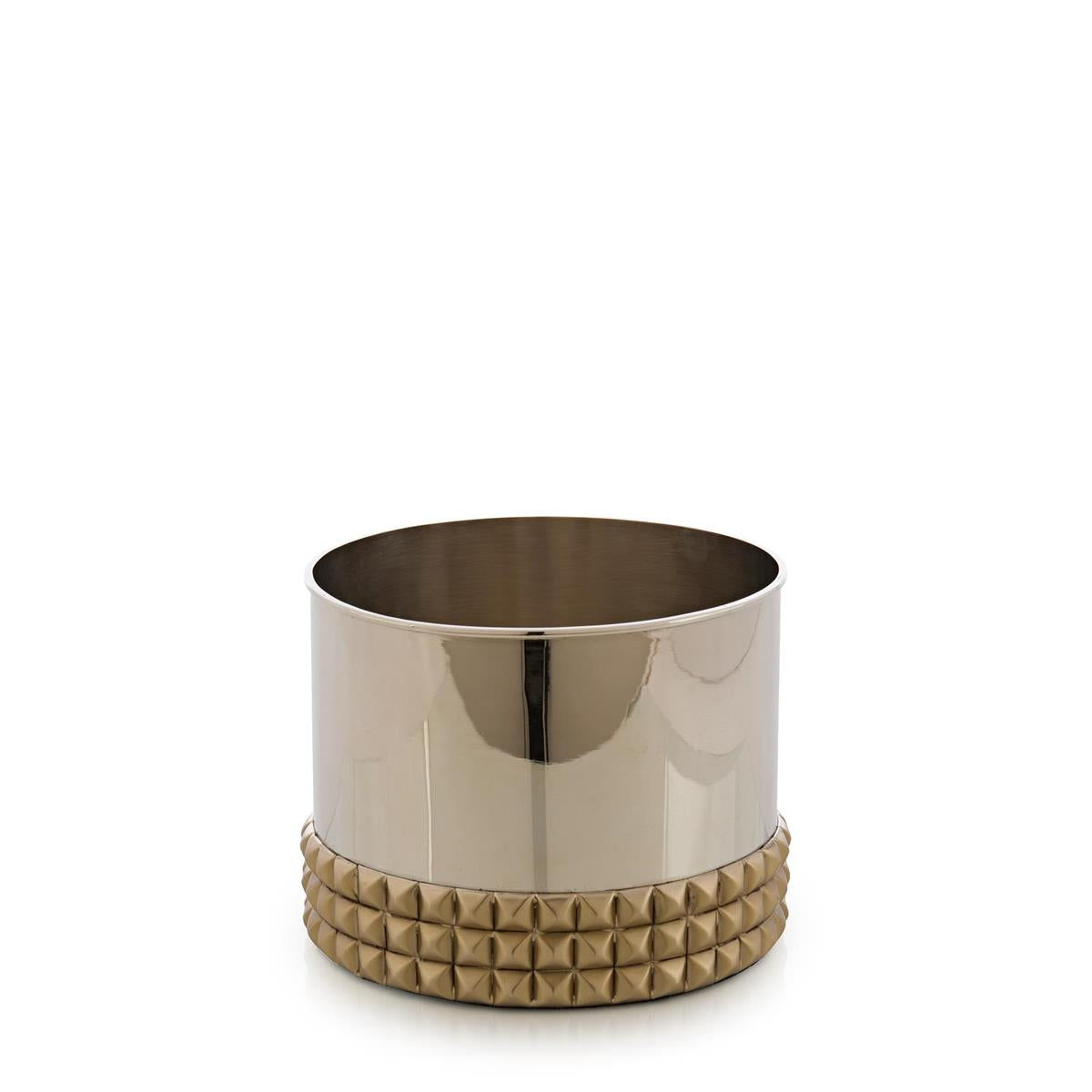 Studded Vase, Wide Nickel by John Richard | Sutter & Vale